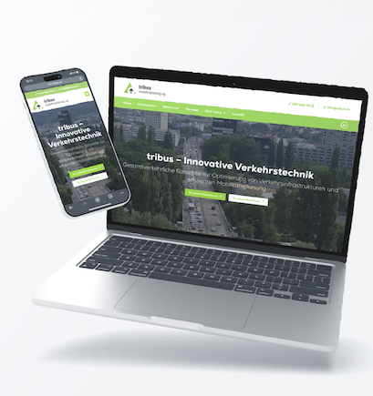 Webseite, tribus verkehrsplanung, tribus, hashcap, webagency